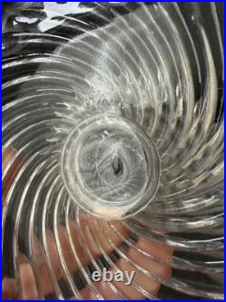 2 Coupe Compotiers En Cristal Baccarat Modelé Bambou