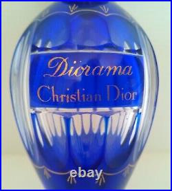 2 Flacon De Parfum Cristal Bleu Et Rubis Taille Baccarat France Modele De 1949