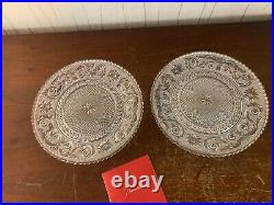 2 assiettes arabesque en cristal de Baccarat (prix pour les)modèle1