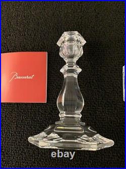 2 bougeoirs balustre en cristal de Baccarat h 13.5 cm (prix à la pièce)