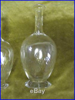 2 carafes cristal Baccarat Taille Richelieu (Baccarat Crystal decanters)