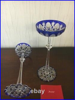 2 coupes à champagne modèle Tsar en cristal de Baccarat (prix à la pièce)