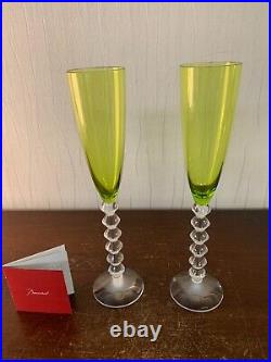 2 flûtes Flutissimo mousse en cristal de Baccarat (prix à la pièce) 2 flûtes Flutissimo mousse en cristal de Baccarat (prix à la pièce)