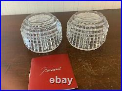 2 photophores en cristal de Baccarat (prix à la pièce)