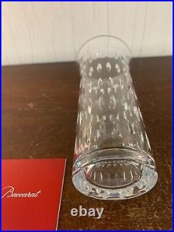 2 vases soliflore taillés en cristal de Baccarat (prix à la pièce)