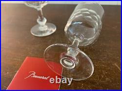 2 verres à eau Écaille en cristal de Baccarat (prix des deux)