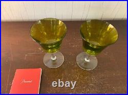 2 verres à vin en cristal de Baccarat (prix des deux)