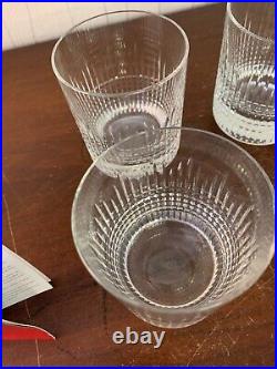 2 verres à whisky modèle Nancy cristal de Baccarat h 9.5 cm (prix à la pièce)