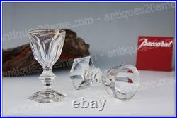 2 verres porto cristal de Baccarat modèle Harcourt 11,4 cm Aperitif glasses