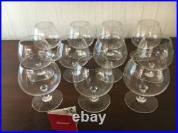 33 verres à cognac en cristal de Baccarat (prix à la pièce)