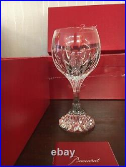 34 verres à vin rouge modèle Massena cristal Baccarat h 16 cm(prix à la pièce)