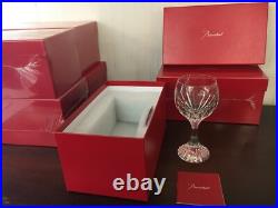 34 verres à vin rouge modèle Massena cristal Baccarat h 16 cm(prix à la pièce)