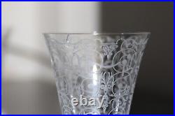 36 Verres en Cristal de Baccarat Service Michelangelo Gravé Vintage Ancien