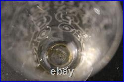 36 Verres en Cristal de Baccarat Service Michelangelo Gravé Vintage Ancien