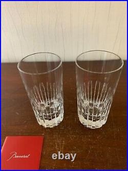 39 verres à orangeade modèle Rotary en cristal de Baccarat (prix à la pièce)