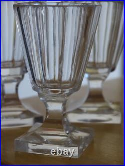 3 ANCIENS VERRES CAVE LIQUEUR CRISTAL NAP III BACCARAT 19 EME ht 7 cm