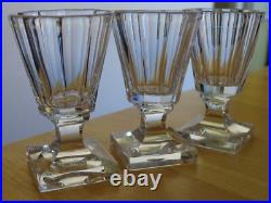 3 ANCIENS VERRES CAVE LIQUEUR CRISTAL NAP III BACCARAT 19 EME ht 7 cm