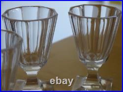 3 ANCIENS VERRES CAVE LIQUEUR CRISTAL NAP III BACCARAT 19 EME ht 7 cm