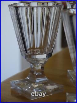 3 ANCIENS VERRES CAVE LIQUEUR CRISTAL NAP III BACCARAT 19 EME ht 7 cm