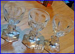 3 Verres à Liqueur/digestif Cristal Baccarat modèle à identifier H=11,8cm
