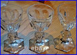 3 Verres à Liqueur/digestif Cristal Baccarat modèle à identifier H=11,8cm