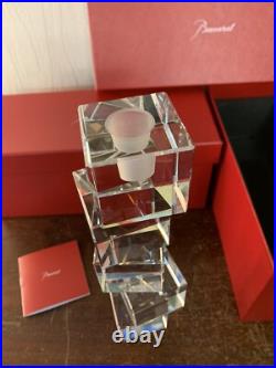 3 bougeoirs modèle cube Arik Lévy en cristal de Baccarat (prix à la pièce)