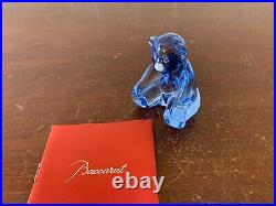 3 oursons bleu ciel en cristal de Baccarat (prix à la pièce) 3 oursons bleu ciel en cristal de Baccarat (prix à la pièce)