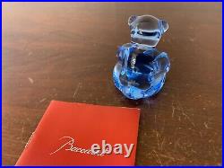 3 oursons bleu ciel en cristal de Baccarat (prix à la pièce) 3 oursons bleu ciel en cristal de Baccarat (prix à la pièce)