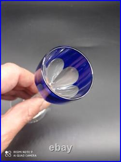 3 verres à liqueur digestif en Cristal de BACCARAT couleur mod GENOVA Signé