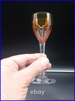 3 verres à liqueur digestif en Cristal de BACCARAT couleur mod GENOVA Signé