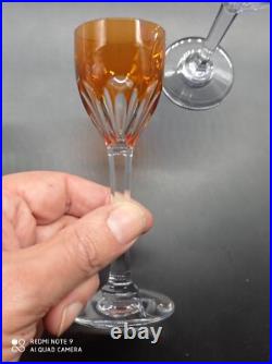 3 verres à liqueur digestif en Cristal de BACCARAT couleur mod GENOVA Signé