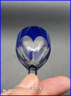 3 verres à liqueur digestif en Cristal de BACCARAT couleur mod GENOVA Signé