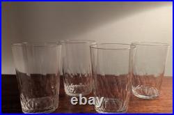 3 verres à thé en cristal de Baccarat Richelieu debut 20e siècle