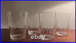 3 verres à thé en cristal de Baccarat Richelieu debut 20e siècle