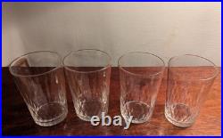 3 verres à thé en cristal de Baccarat Richelieu debut 20e siècle