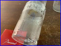 3 verres à thé gravé en cristal de Baccarat (prix à la pièce)