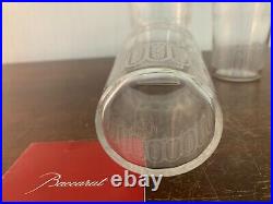 3 verres à thé gravé en cristal de Baccarat (prix à la pièce)
