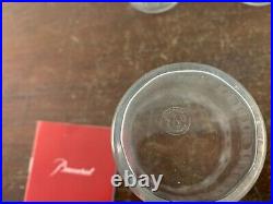 3 verres à thé gravé en cristal de Baccarat (prix à la pièce)
