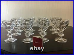 3 verres à vin modèle Harcourt en cristal de Baccarat (h12.5 /prix à la pièce)