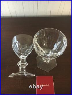 3 verres à vin modèle Harcourt en cristal de Baccarat (h12.5 /prix à la pièce)
