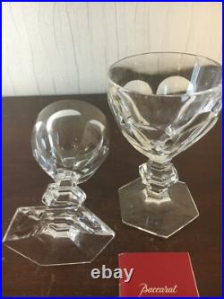 3 verres à vin modèle Harcourt en cristal de Baccarat (h12.5 /prix à la pièce)