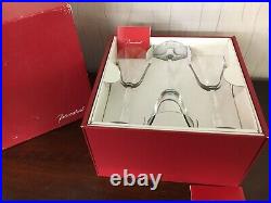 3 verres à vin modèle onde en cristal de Baccarat (prix à la pièce)