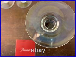3 verres couleur en cristal de Baccarat (prix à la pièce)