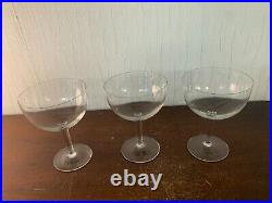3 verres cristal NO Baccarat (prix des trois)