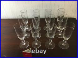 41 flûtes à champagne modèle Renaissance en cristal de Baccarat /prix à la pièce