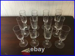 41 flûtes à champagne modèle Renaissance en cristal de Baccarat /prix à la pièce