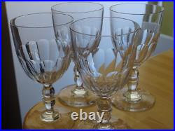 4 Anciens Verres A Eau Cristal Style Baccarat Double Balustre Ht 15 CM 4 Anciens Verres A Eau Cristal Style Baccarat Double Balustre Ht 15 CM