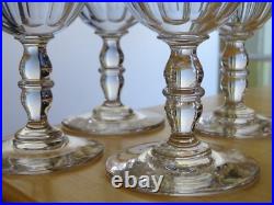 4 Anciens Verres A Eau Cristal Style Baccarat Double Balustre Ht 15 CM 4 Anciens Verres A Eau Cristal Style Baccarat Double Balustre Ht 15 CM