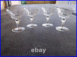 4 Coupes A Champagne Cristal Baccarat Modèle PICCADILY H13cm