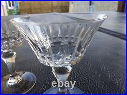 4 Coupes A Champagne Cristal Baccarat Modèle PICCADILY H13cm